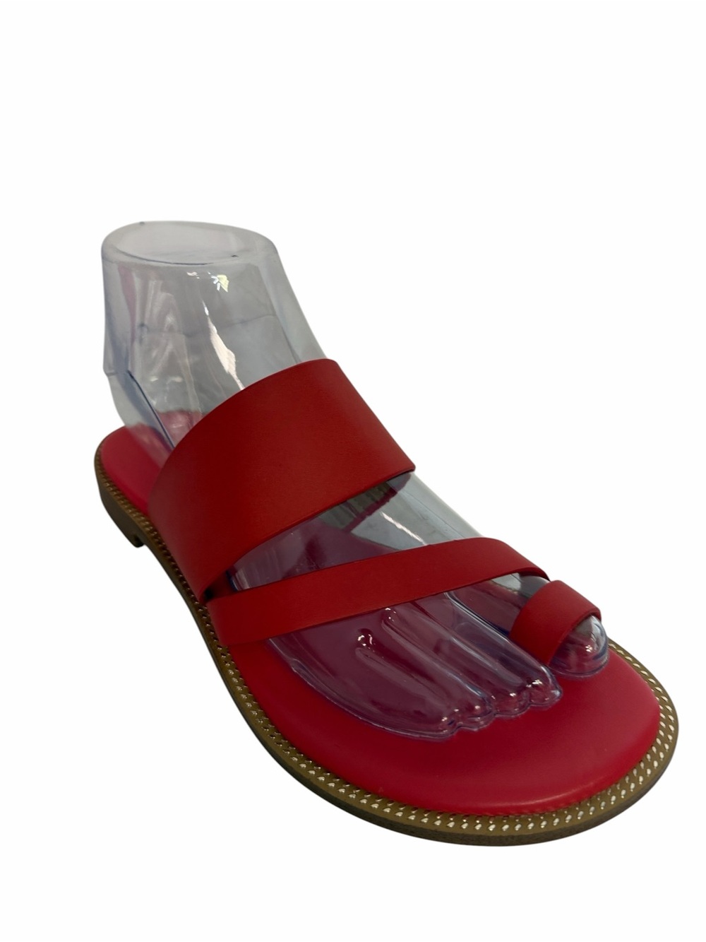 Michael Kors Red Slide Sandal with Toe Loop